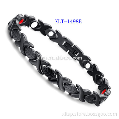 Fashion design crystal bracelet bio energy magnetic bracelet